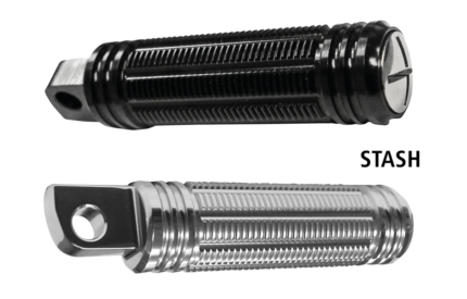 Burly Stash pegs clear anodised