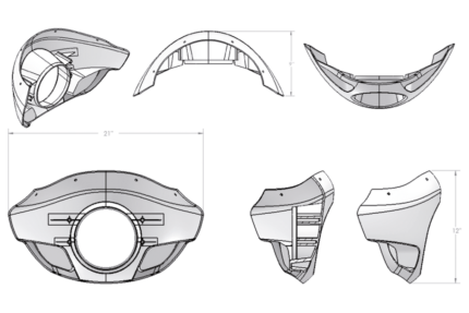 Burly Touring Sport Standard fairing