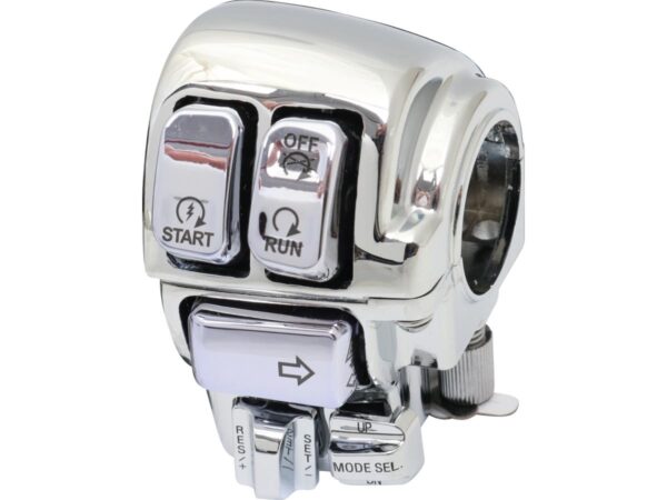 96-up Backlit Hand Control Switch and Housing Kit With Audio and Cruise Control Chrome