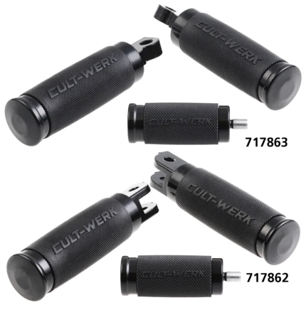 Foot Pegs DR Racing Black STD Male Mount