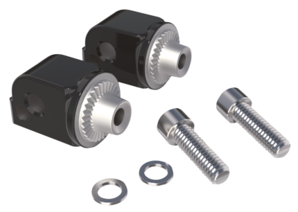 Blck passenger footrest adapters ST18-up