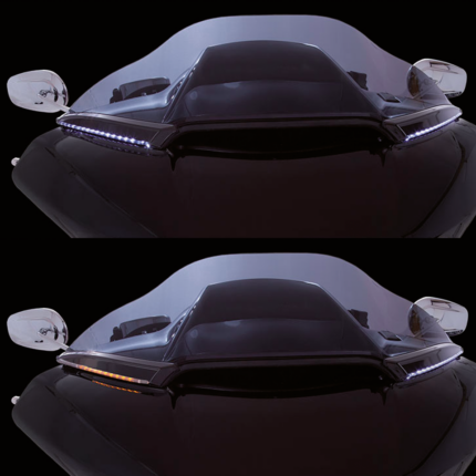 Ciro Horizon RG LED windshield trim Blk