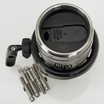 Cup holder perch mount black