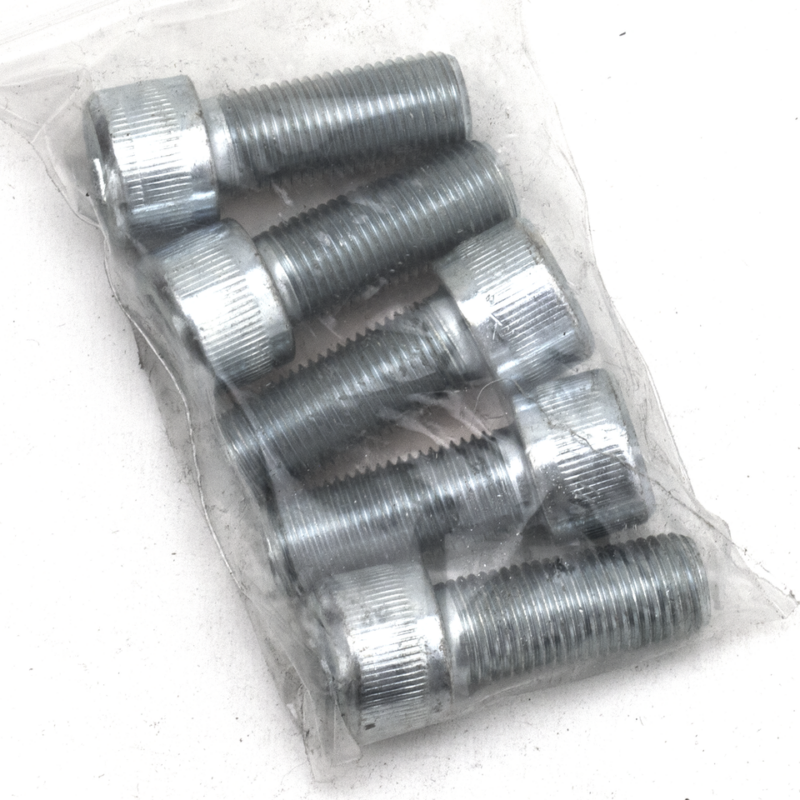 5pck allen bolt 1/2-20x1-1/4" UNF zinc