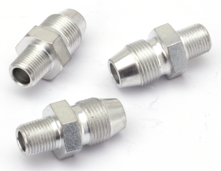 COLONY Oil/vent.line fitting 3pcs WhPltd