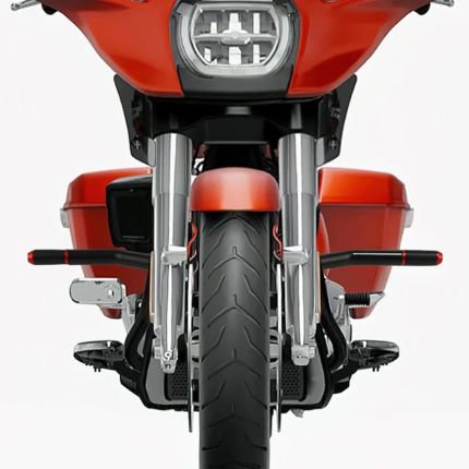 Crash Bar Black/Red FLH/T14-23