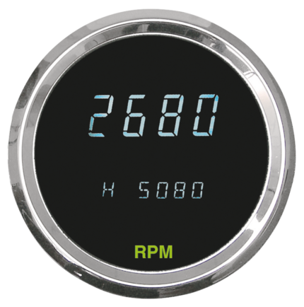 Round Digital Tachometer 3-3/8"