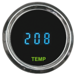 Round Oil temp gauge 2-1/16" Cels+Fhrnht