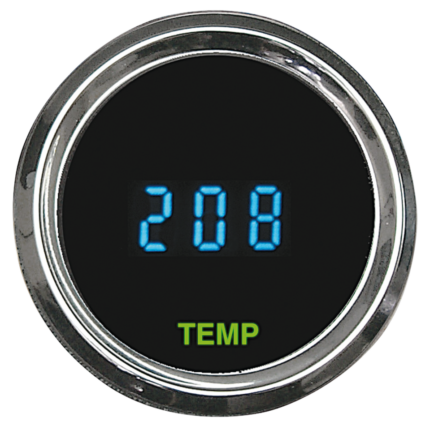 Round Oil temp gauge 2-1/16" Cels+Fhrnht