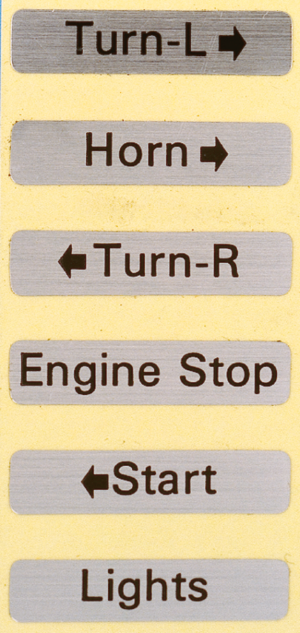 10pck Switch housing decal kit L & R