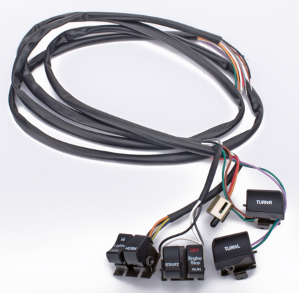 LH chrome switch & wire kit HD82-95