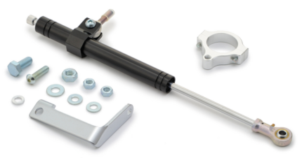 Steering Damper Kit Silver RH975 22-Up