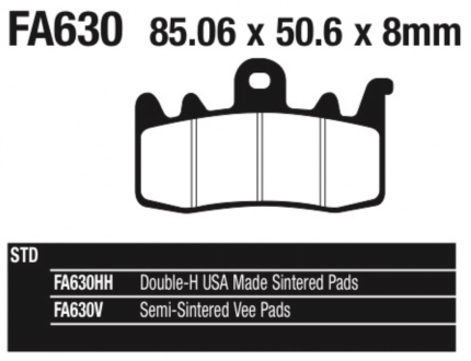 EBC-V brake pads RA/H21-up FTR19-up  F27