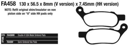 EBC-V rear brake pads BT08-17