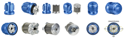 Magnetic Oil Filter Blue HD91-Up