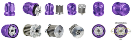 Magnetic Oil Filter Purple HD91-Up