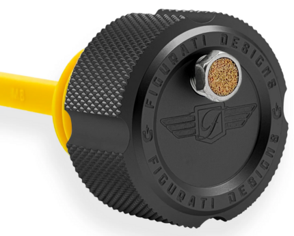 Perf. Dipstick Knurled Black FLH/T17-Up