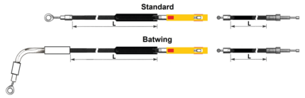 GHDP UPPER CLUTCH CABLE ST18-UP 1028MM