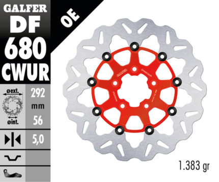 Galfer Wave FR Floating 11.5" Red