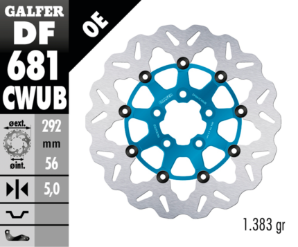 Galfer Wave RR Floating 11.5" Blue