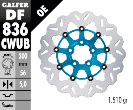 Galfer Wave RR Floating 11.8" Blue