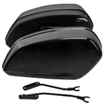 Gloss Black Saddlebags FLSB18-Up,