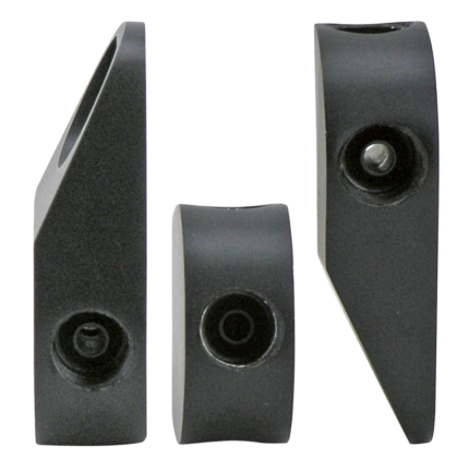 Blk.Brake Tee V-ROD 3/8"-24 UNF Convex