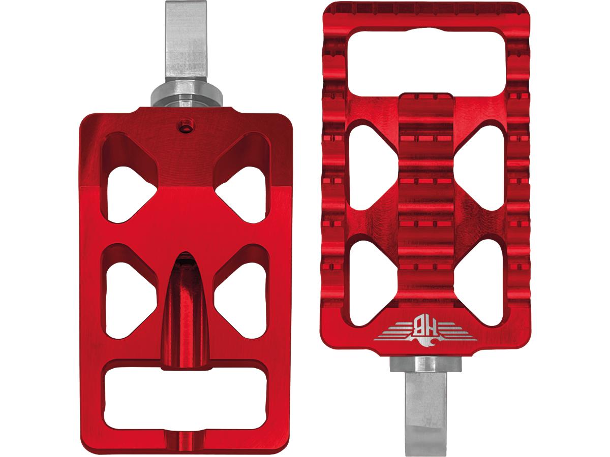 MX V1 Foot Pegs Red Anodized