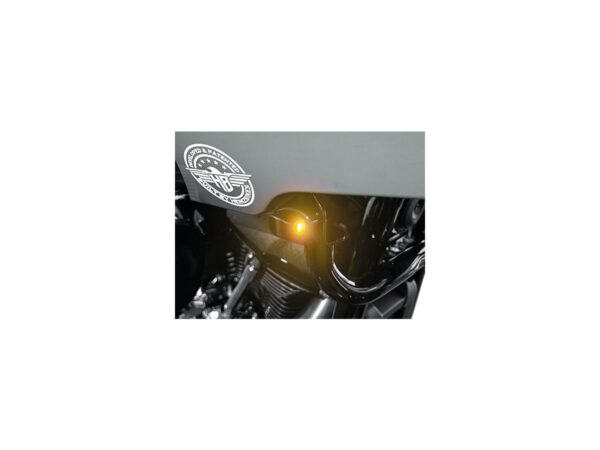 Nano ST Series LED Turn Signals Anodized Black Smoke LED