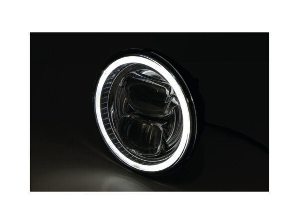 Frame-R2 Type 7 LED 5 3/4" Headlight Bottom Mounted Black LED