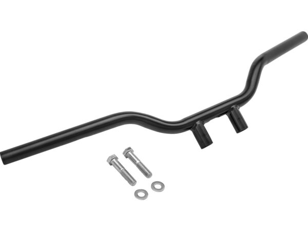 1" Tracker Handlebar Non-Dimpled 3-Hole Black Powder Coated 1"