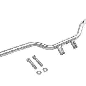 1" Tracker Handlebar Non-Dimpled 3-Hole Chrome 1"