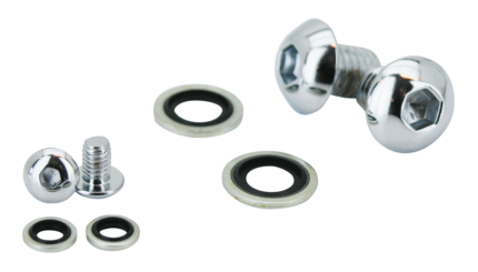 35/39mm Fork Drain Screw Kit Chrome