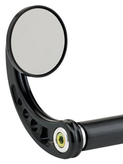 JM Bar-End Mirror 2-1/4" Stem C Black