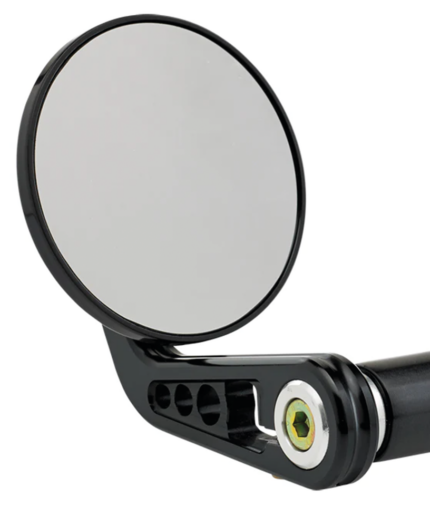 JM Bar-End Mirror 3-1/4" Stem A Black