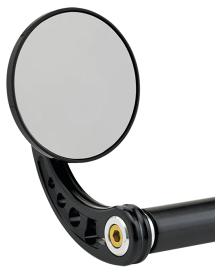 JM Bar-End Mirror 3-1/4" Stem C Black