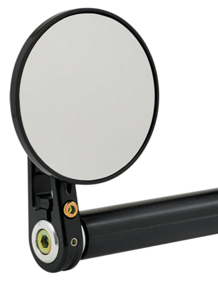 JM Bar-End Mirror 3-1/4" Stem D Black