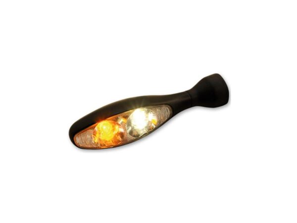 Micro 1000 PL LED Turn Signal/Position Light Black Clear LED