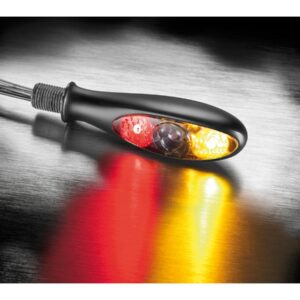 micro S DF Dark LED Turn Signal/Brake Light/Taillight Black Smoke LED