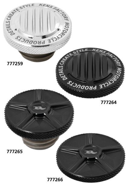 Next Level Chrome Finned Gas Cap 96-Up