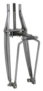 Indian style leafspring front fork