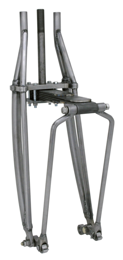 Indian style leafspring front fork