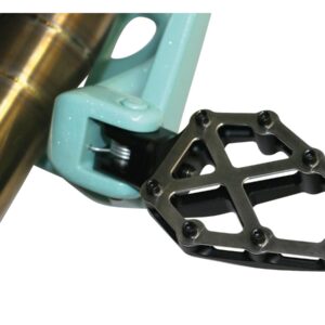 Next Level NXL Footpegs Brushed Stainless Steel Cover Black Anodized