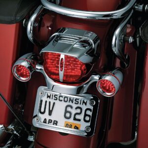 Slotted Taillight Cover Chrome