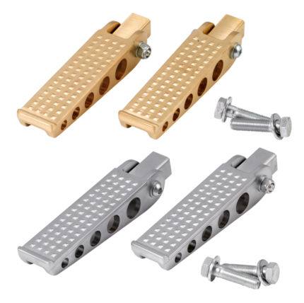 K-Tech forged satin brass knurled pegs