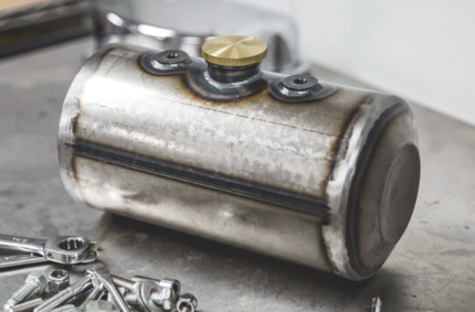 Knurled Brass Gas/Oil Cap Unvented