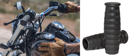 Lowbrow Knurled Grips 1" Black
