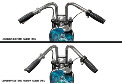 Rabbit 1" Handlebars Dimpled Chrome
