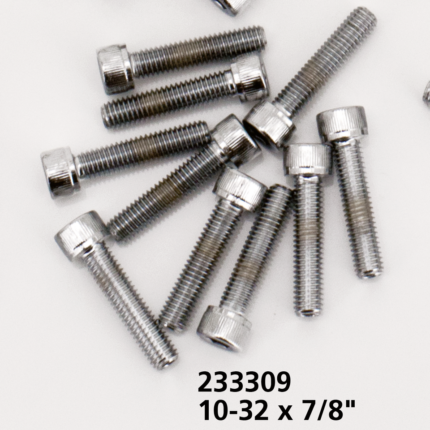 10pck Chrome allen screws 10-32x7/8