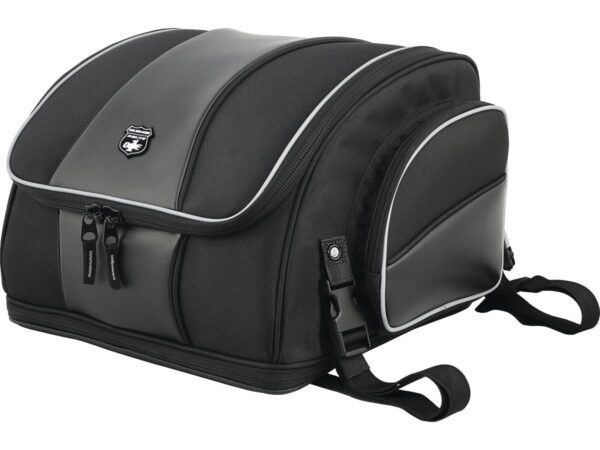 Route 1 Weekender Backrest Rack Bag Black